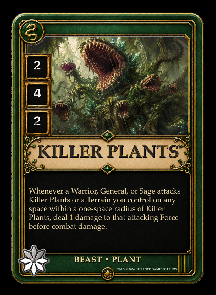 Killer Plants Jade Beast Plant card