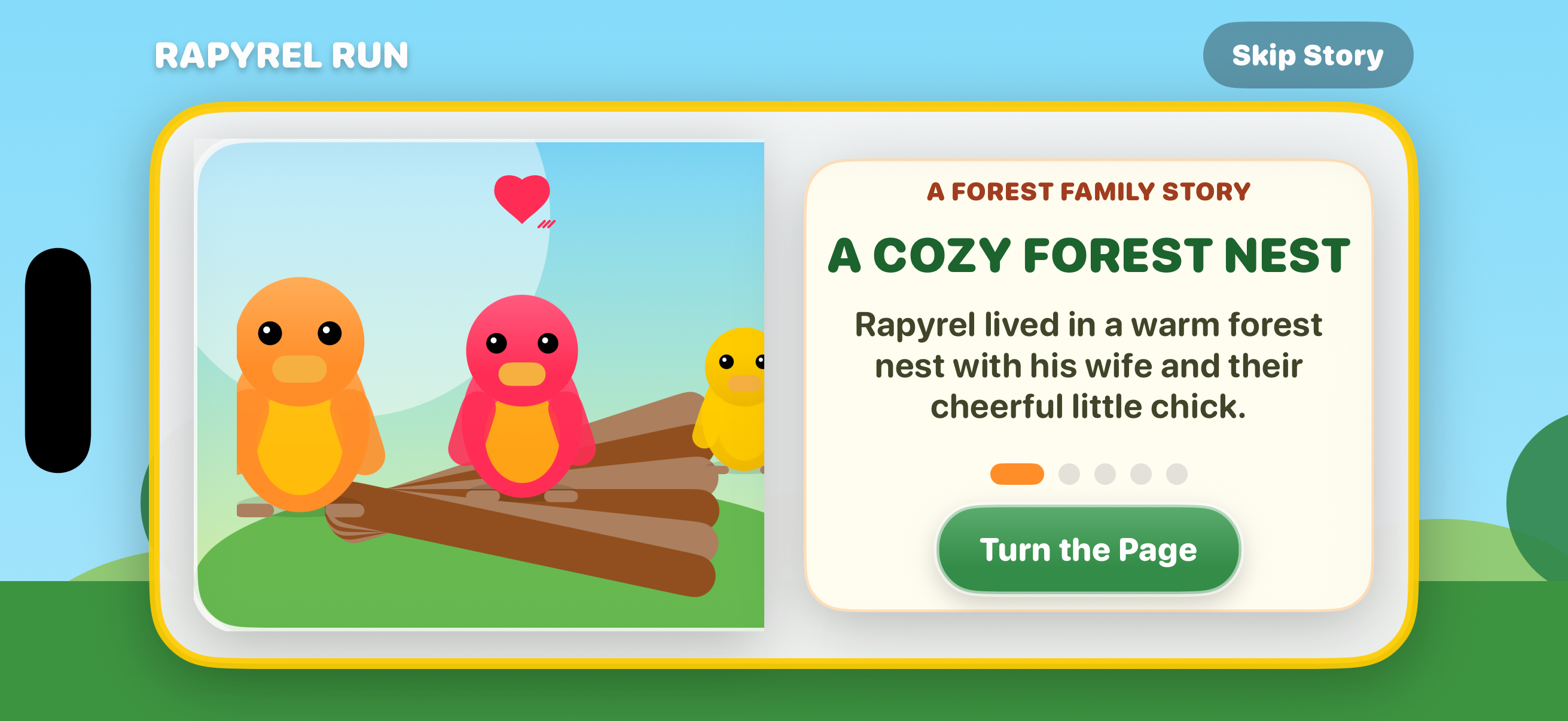 Rapyrel Run opening storybook
